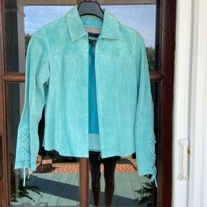 Saguaro 💯 leather‎ jacket! Coastal cowgirl dream! (S)